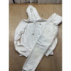LVL‎ XIII Level 13 Track Suit Jogger Game Day Fit Men’s M White Fleece NWTs